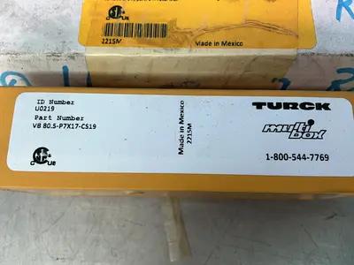 Used TURCK VB 80.5P7X17CS19 Electrical Boxes Ohio US | HGR 24 #1550077