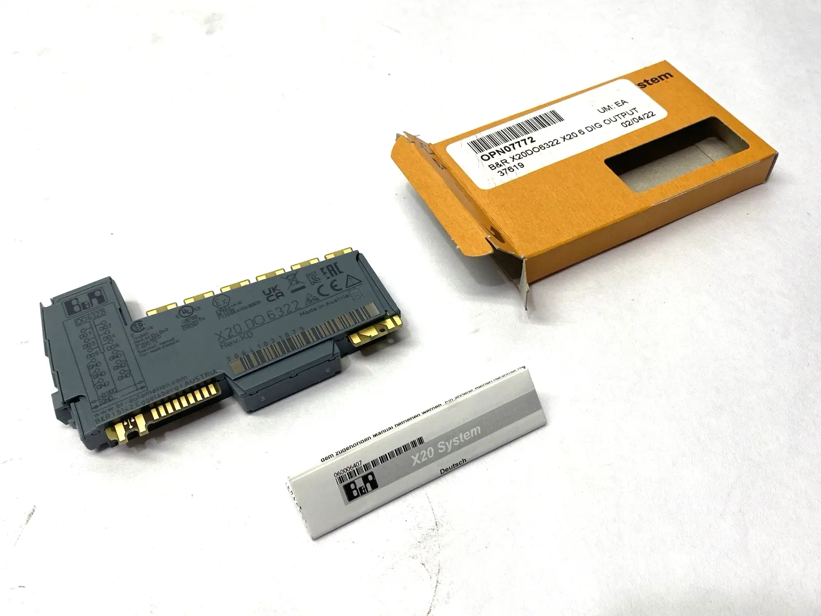 USED B&R REV. K0 DIGITAL OUTPUT MODULE 6-DIGITAL OUTPUTS
