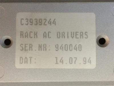 USED LVD C3939244, CONSISTING OF 3 PARTS:-RACK AC DRIVERS