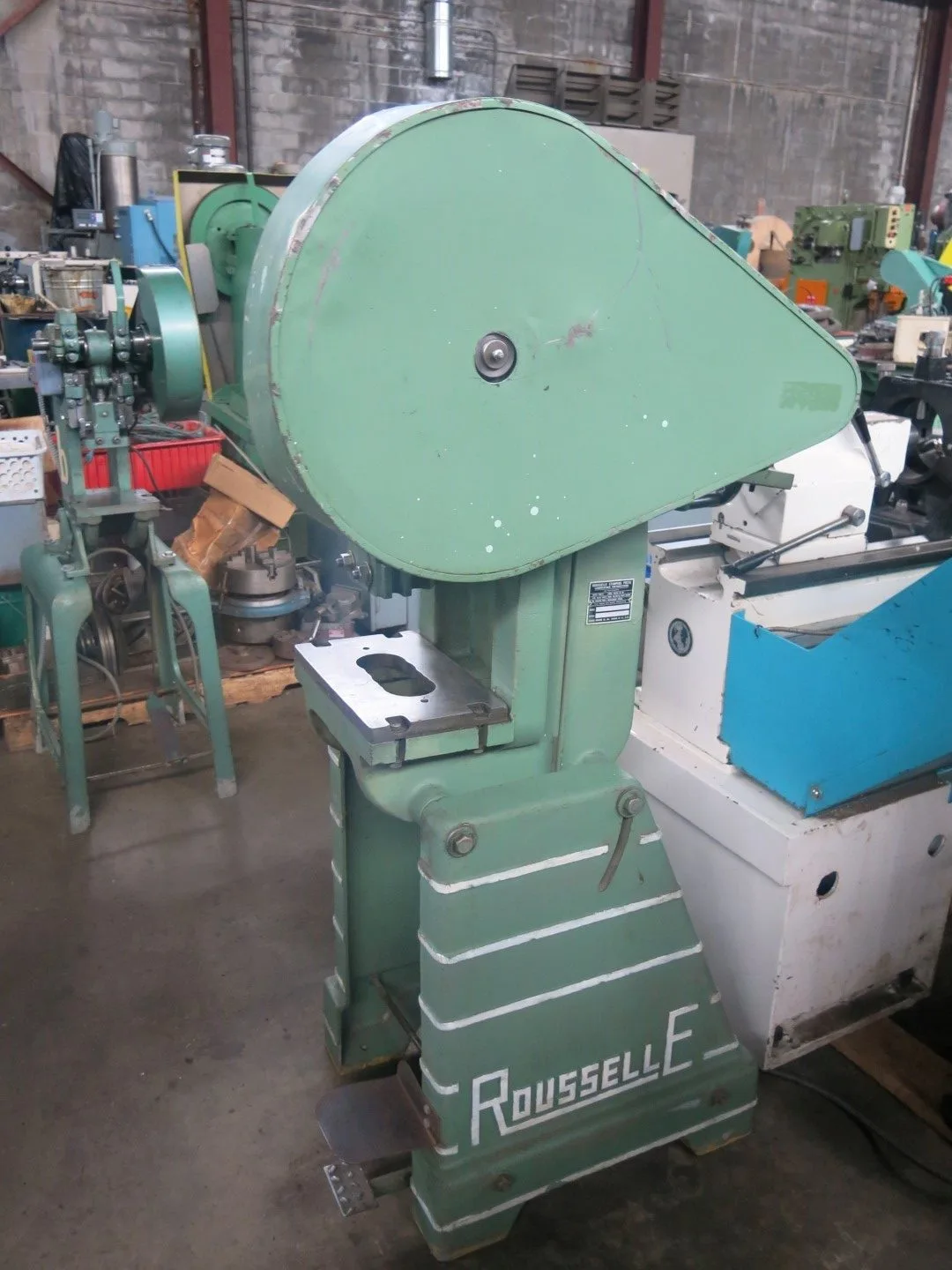 USED ROUSSELLE 1A MECHANICAL CLUTCH PUNCH PRESS