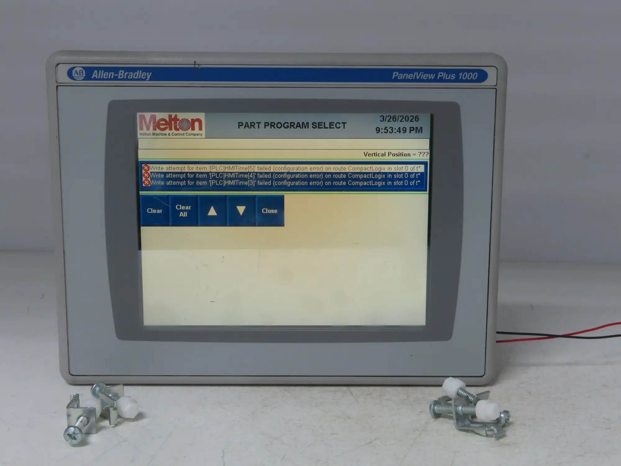 Allen Bradley 2711PC-T10C4D1 HMI PanelView Plus 1000 10.4" Operator Touch Panel