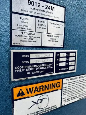SCOTCHMAN 9012-24M 90 TON IRONWORKER