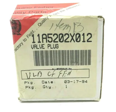NEW FISHER 11A5202X012 VALVE PLUG