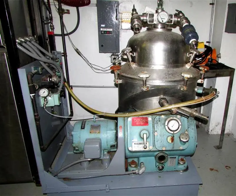 Alfa-Laval BRPX 207 SGV-39-60 clarifier, 316SS.