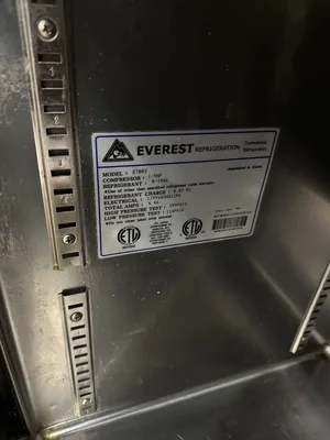 174-0078 Everest ETBR2 Undercounter Self Contained Cooler