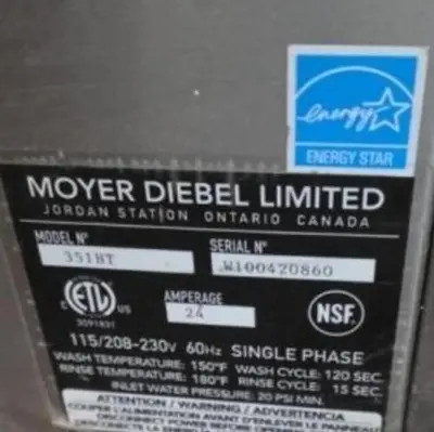 USED MOYER DIEBEL 351 HT