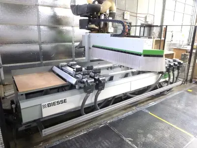 10' X 4' BIESSE ROVER GOLD 1232 POD AND RAIL CNC ROUTER
