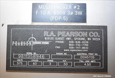 Used PEARSON PDP-5 Drop Packers Illinois US | Aaron Equipment #87068