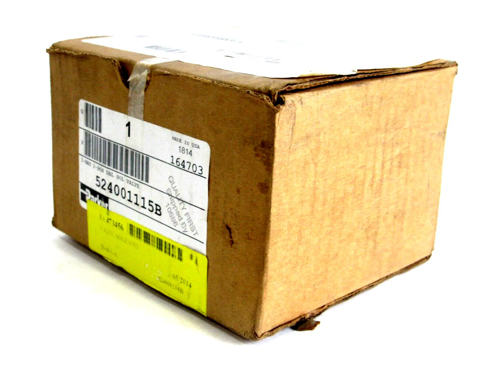 NEW PARKER 524001115B DBL SOLENOID VALVE 3-WAY 2-POSITION