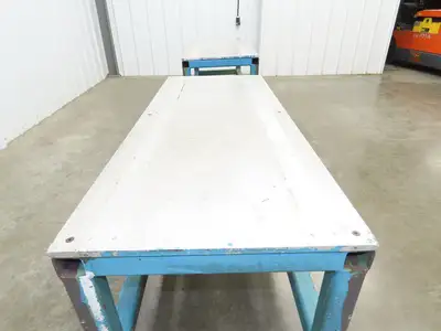 1/2" Aluminum Top Machine Mounting Base Welding Table 50"x20"x 22"H Lot of 2