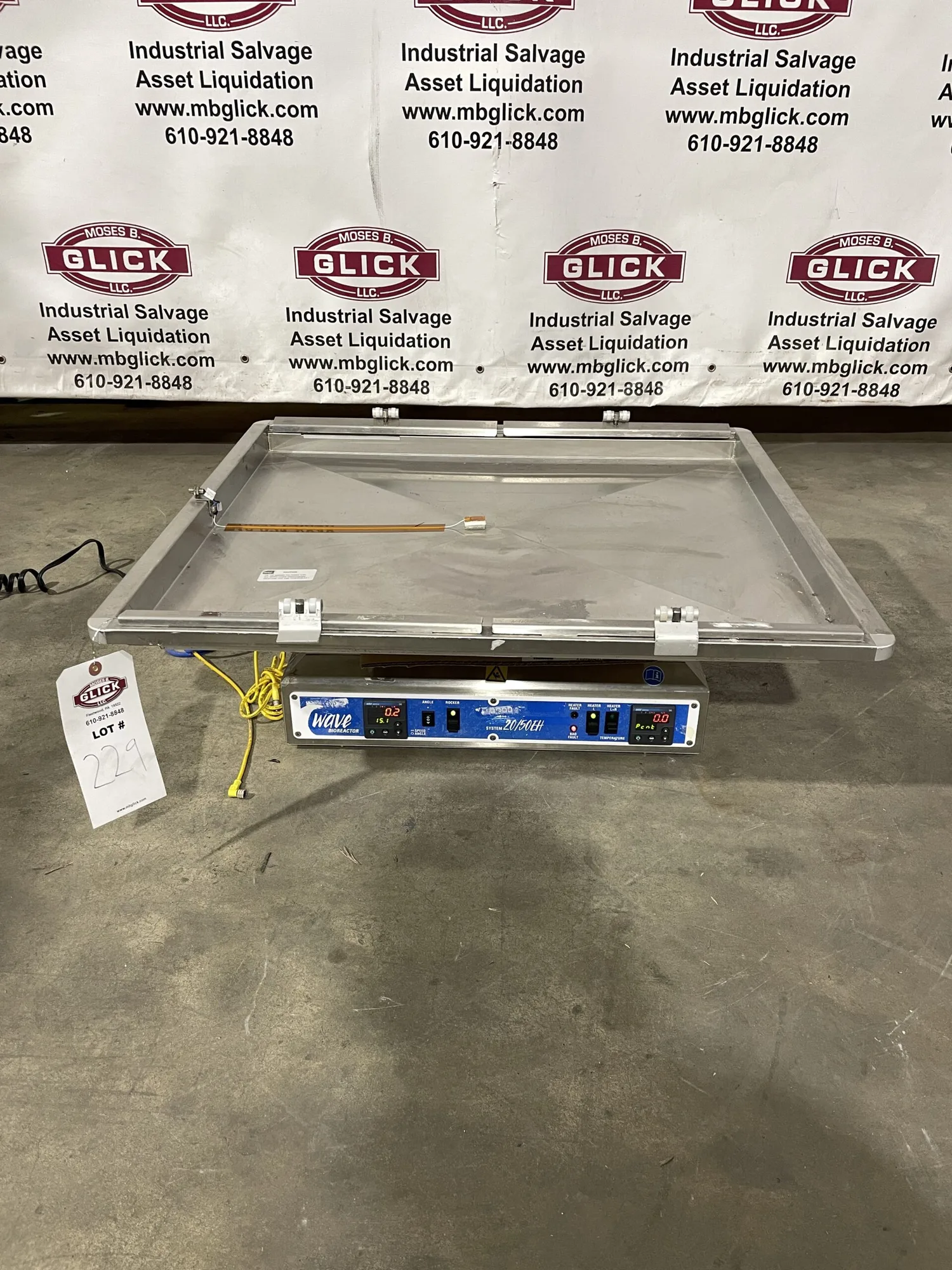 Wave Biotech 20/50EH Bioreactor Heated Rocker w/ 50L LoadCell