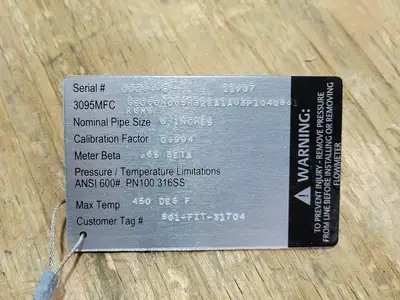 Used ROSEMOUNT 3095MFCCS060N065R32EA1AU3P1Q4Q8J1K6M5 Misc Electrical & Power Parts British Columbia CA | Lenmark #253573