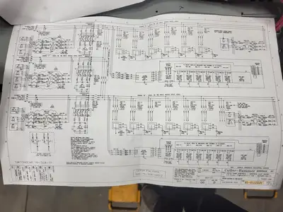 Low Voltage PDC / Switchgear Section, (1) 4000A, (5) 1200A Magnum DS Breakers, 600V 3PH