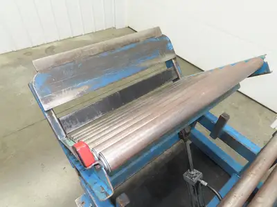 Hutco 36"x 60" Gravity Roller Conveyor Tipper Load Unloader 45° Tilt 2.5"Rollers