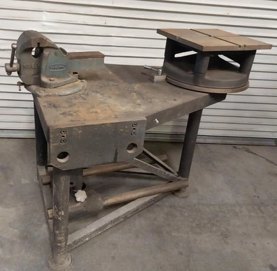 Hi-Duty Heavy Duty Bench Vise Welding Table Rotary Tilting Device