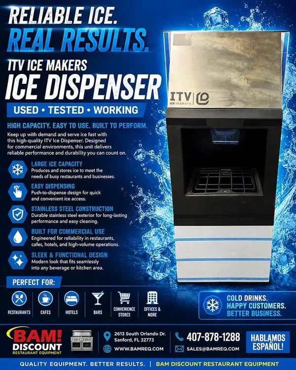 New | in-Stock ITV DHD 130-22 Beverage Dispensers Florida US | BAM Discount Restaurant Equipment #1301629