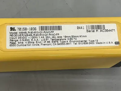Used STI MS46LR-20-610-Q1-R-NC-FP Light Curtains & Grids Michigan US | Ideal Machinery #689702