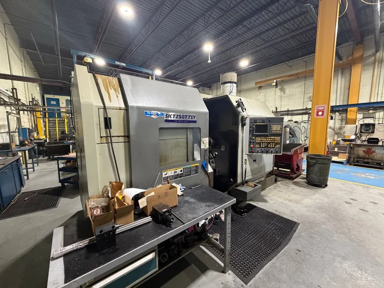 Used 2008 HYUNDAI SKT250TTSY CNC Lathes Alberta CA | Lamarche Machinery Inc #1459914