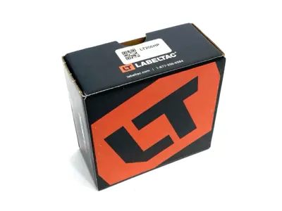 USED LABELTAC PRO MODEL HIGH PERF. 10 YEAR VINYL LABEL ORANGE, 2"X 150'/ ROLL