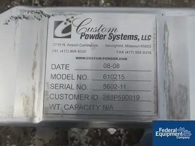 USED CPS Custom Powder Systems Docking Station, Model 610215