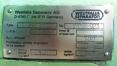 Westfalia OSA 5 bowl assembly, SS.