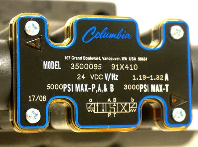 NEW COLUMBIA 3500095 HYDRAULIC VALVE 91X410