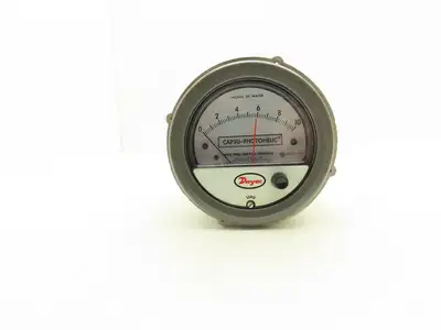 Dwyer 43010-SRH Capsu Photohelic Pressure Switch Gage 43000 Series 10" Water