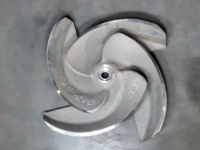 Pump Impeller, 8x10-18H, 4-Vane, 316