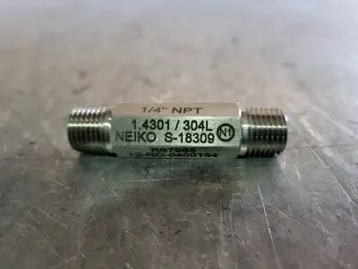 Pipe Nipple 1/4" NPT x 2-1/4", 304L