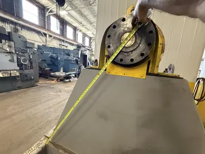 120" SWING X 208" LONG WELDING SYSTEMS HEADSTOCK & TAILSTOCK POWERED WELDING POSITIONER / PIPE ROLLER: YOBRO #23957