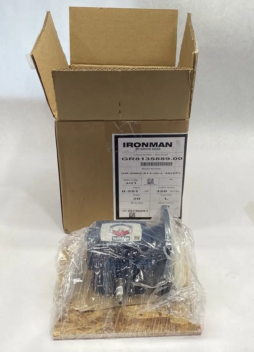 New | in-Stock Grove Gear IronMan Worm Gear Right Angle GR8135889.00 Speed Reducers Michigan US | Maverick Industrial Sales #1400054
