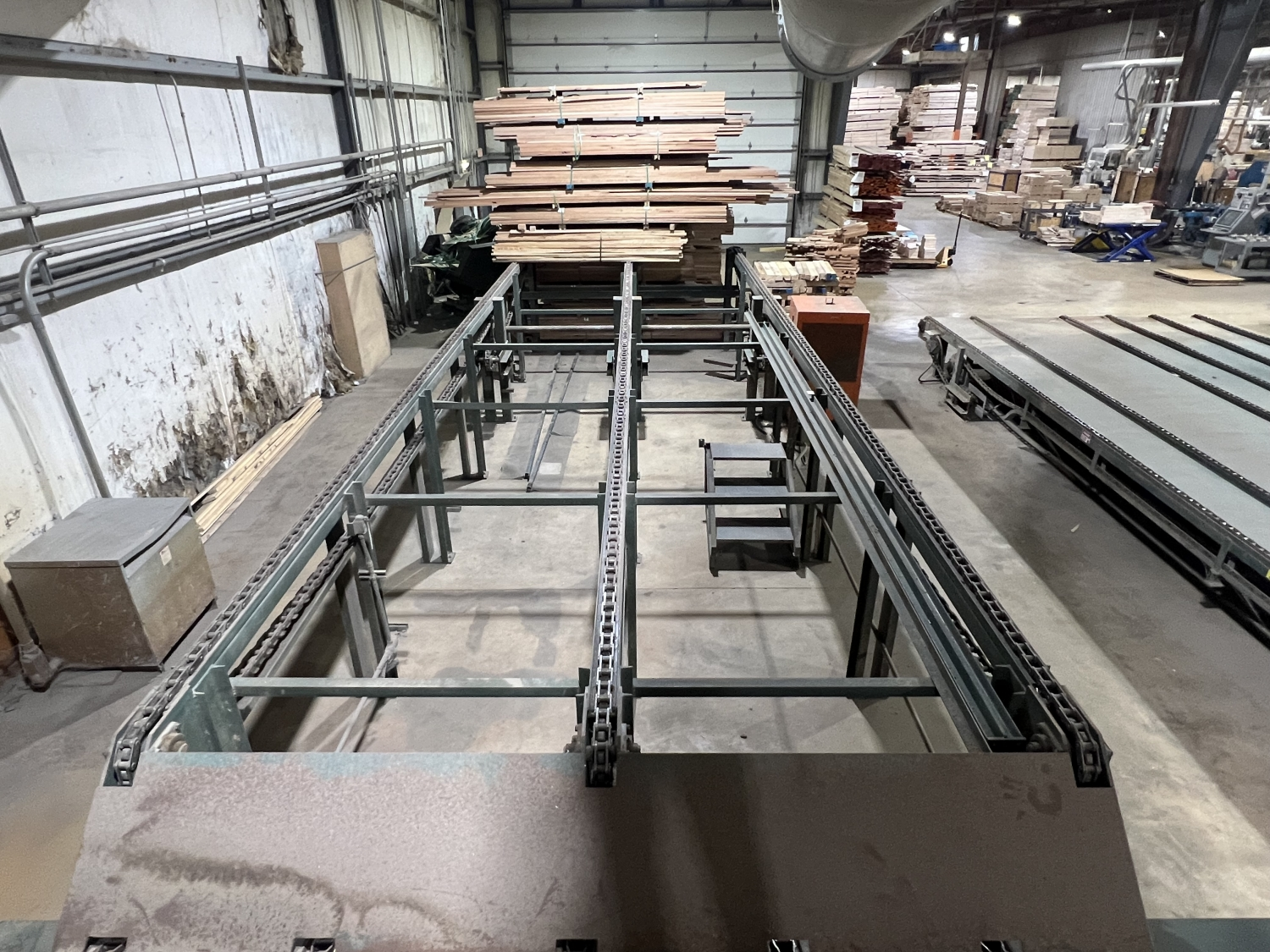 Automated Lumber Handling Infeed Package Deck Chains for 16' Lumber