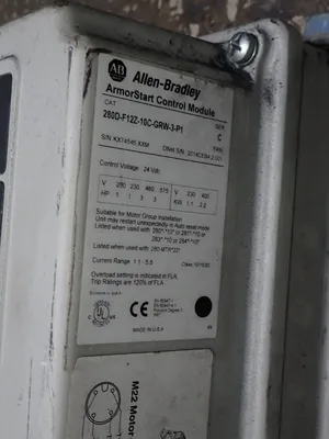Used ALLEN BRADLEY 280DF12Z10CGRW3P1 Starters Ohio US | HGR 24 #878351
