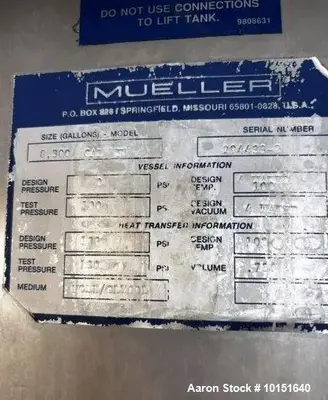 Used MUELLER CORP _UNKNOWN_ Jacketed Tanks Illinois US | Aaron Equipment #1424699