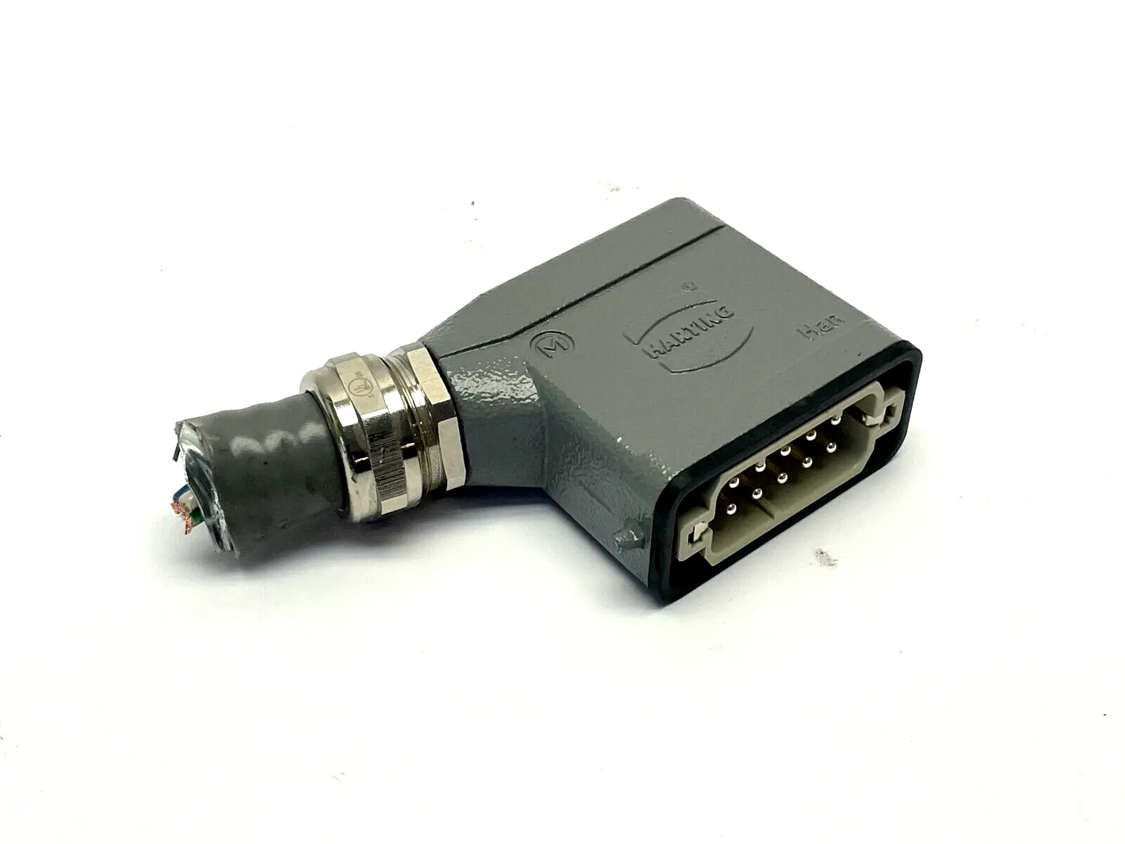 19 20 010 1540,09 20 010 2612 | Harting 19 20 010 1540 Hooded Insert Connector Male 09 20 010 2612 - Used
