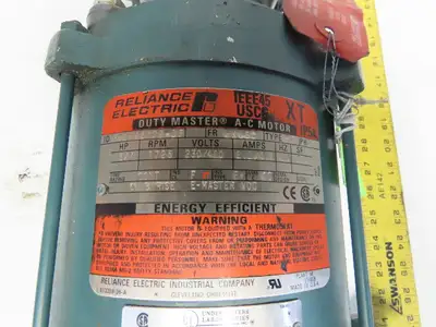 Reliance Boston Gear 10:1 Ratio 172RPM 3/4Hp 230/460V Gear Motor