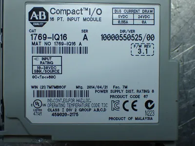 USED ALLENBRADLEY 1769IQ16