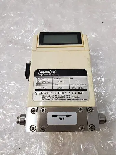 TOP TRAK 822S-L-2-OV1-PV1-V1 NITROGEN FLOW METER