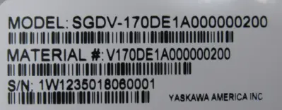 NEW YASKAWA SGDV-170DE1A000000200 SERVOPACK SGDV-0CA01A SGDV170DE1A000000200