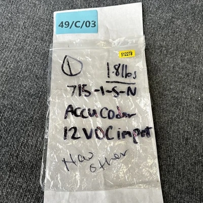 Used ACCU-CODER 715-1-S-N Misc Electrical & Power Parts California US | Davliegogo LLC #1710152