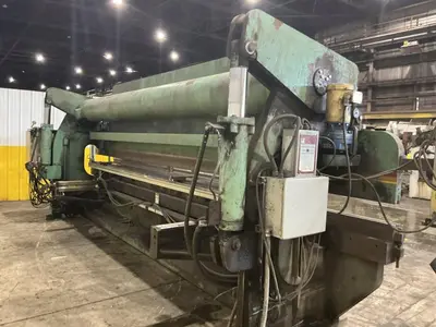 130 TON X 20' ACCURPRESS MODEL #713020 HYDRAULIC PRESS BRAKE, WITH UPGRADED TOUCH SCREEN CONTROLS: YOBRO #25003