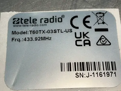 Used TELE RADIO T60TX03STLUS Automation Control (HMI) Ohio US | HGR 24 #1515826