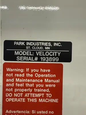 Used 2014 PARK INDUSTIES VELOCITY Edge Polishers Minnesota US | Source Machinery Sales #1452189