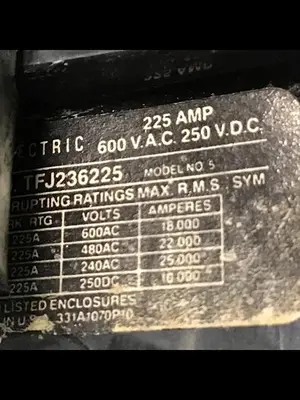 USED GENERAL ELECTRIC TFJ236225