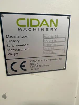 Used 2016 CIDAN Rapido 30 Power Squaring Shears (Gauge) Georgia US | CIDAN #1321581