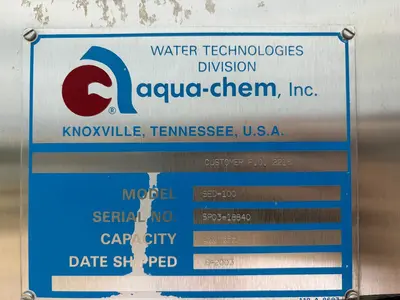 USED 2003 AQUA CHEM SED-100
