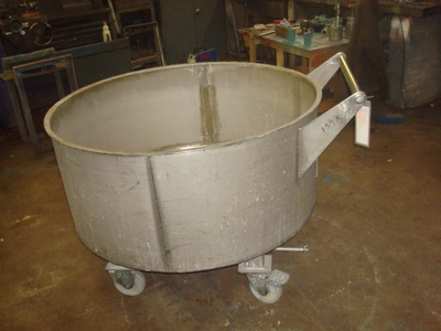 500L S/S Open Top Trolley Tanks