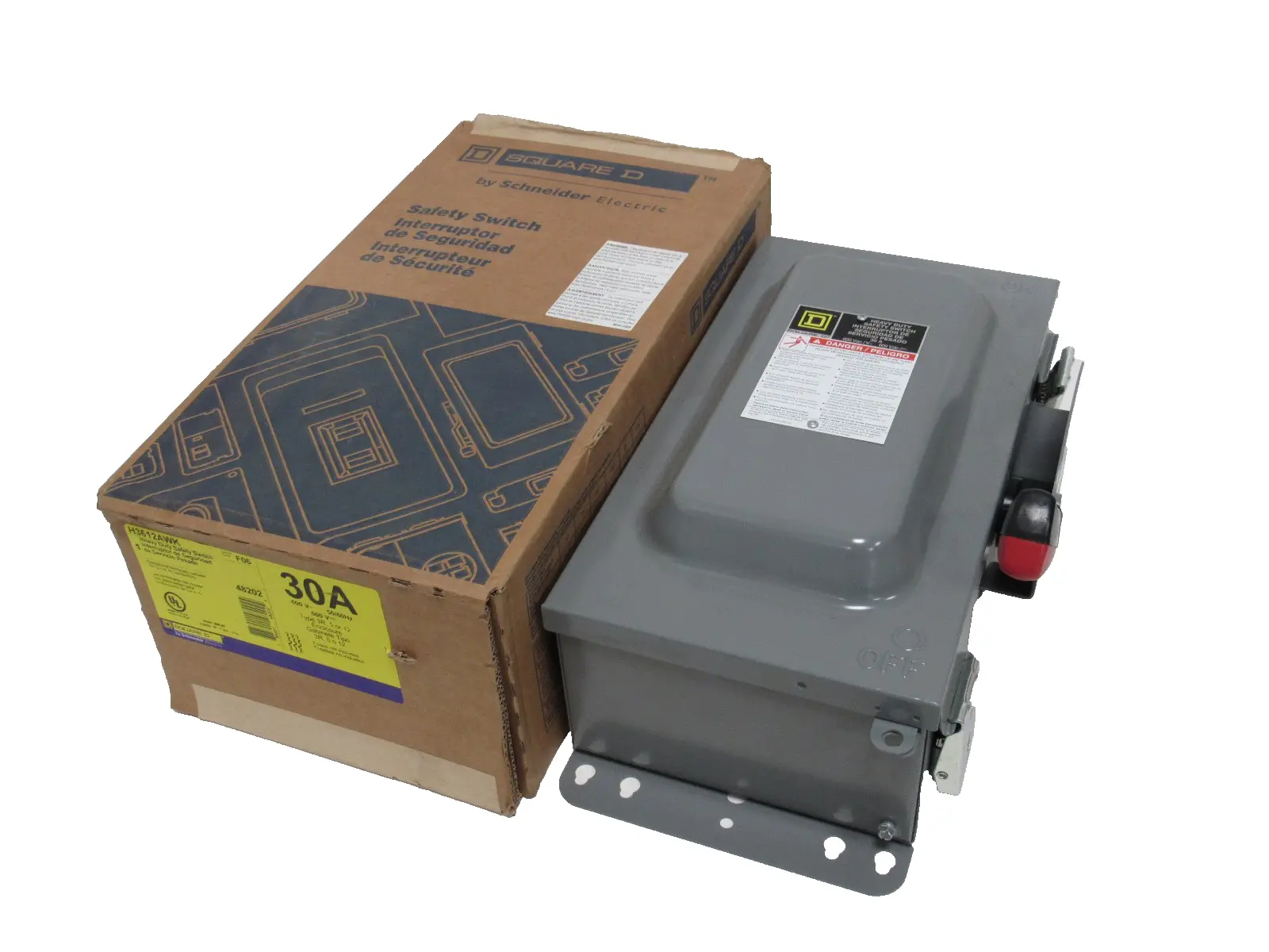 NEW SQUARE D H3612AWK SAFETY SWITCH 30A