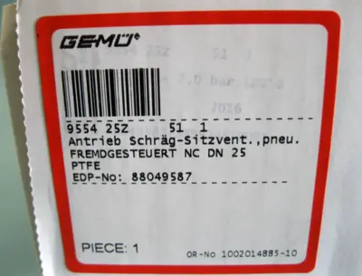 NEW GEMU 9554 25Z511