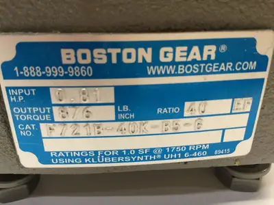 New | in-Stock Boston Gear Speed Reducer, Left, 40:1 Speed Reducers Michigan US | Maverick Industrial Sales #1420694